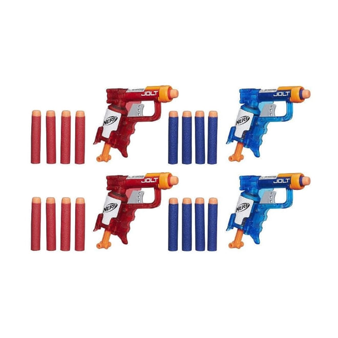 Lançadores Nerf - Nerf N-Strike - Jolt - Ice Sonic Fire - 4 Lançadores - Hasbro