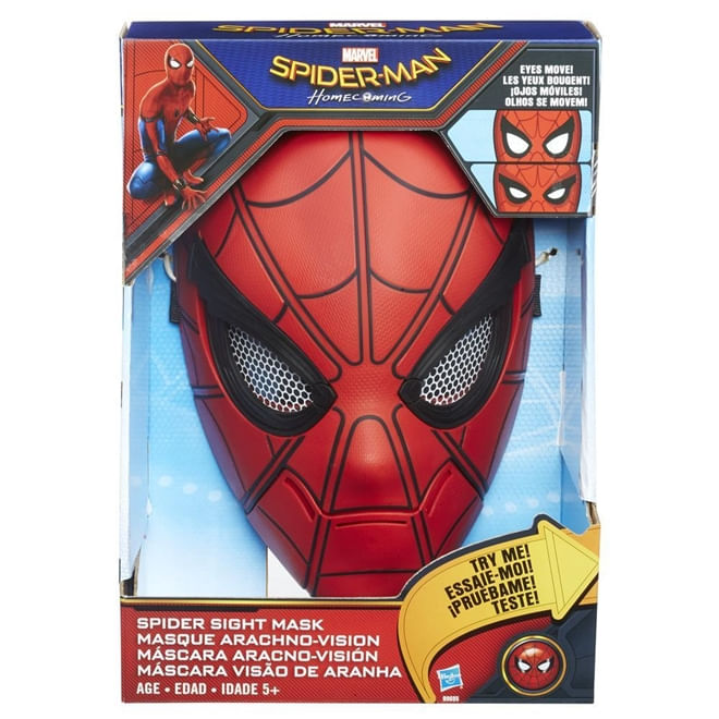 Mascara Spider Man Visão Aranha Filme - B9695 - Hasbro - JC Brinquedos - JC  Kids