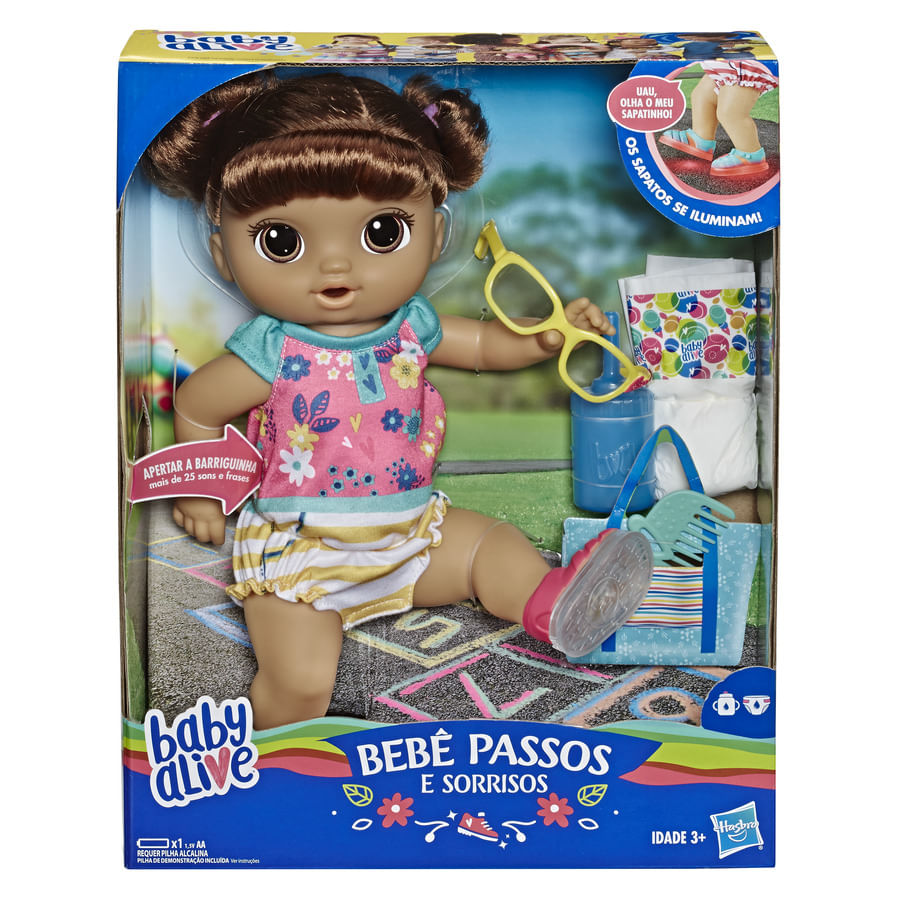 Boneca Baby Alive Passos E Sorrisos Primeiros Passinhos Morena E5248 Hasbro Jc Brinquedos Jc Kids Boneca Baby Alive Passos E Sorrisos Primeiros Passinhos Morena E5248 Hasbro Jc Brinquedos Jc Kids