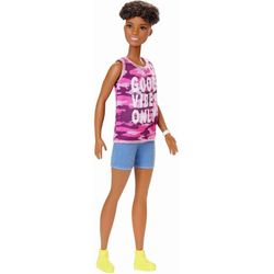 boneca-barbie-fashionista-n128-moderna-negra-cabelo-moicano-afro-black-fbr37-mattel