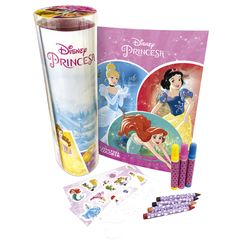 Livro-Princesas-Disney-Tubo-de-Atividades-para-Colorir---DCL