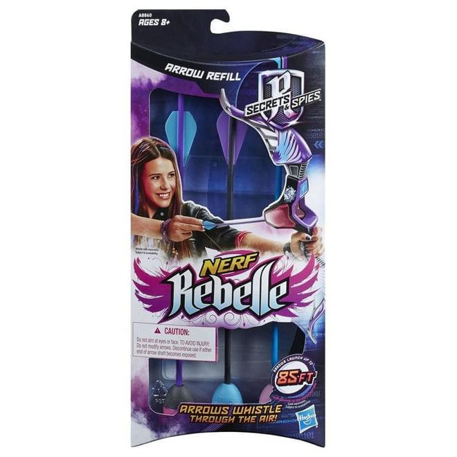 Encontraproduto.com.br - Refil Nerf Rebelle - Secrets e Spies - Agent Bow - Hasbro