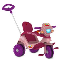 Triciclo-Velocipede-Reclinavel-Passeio---Pedal-Rosa---Bandeirante