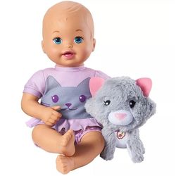 Boneca-My-Little-Mommy-com-Bichinho-de-Pelucia-Gatinho---FLB44---Mattel