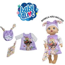 Kit Dia De Chuva Roupa P/boneca Baby Alive Hasbro