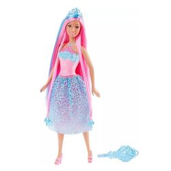 Barbie-Princesa-Cabelo-Longo-Rosa---DKB61---Mattel