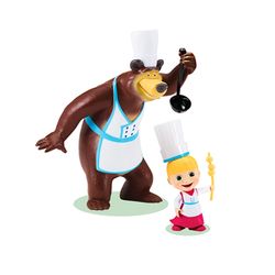 Masha-e-o-Urso-Cozinheiro-Chef-Pack-com-2-Figuras---1473---Sunny