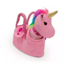 Bolsinha-Barbie-Pelucia-Unicornio-Rosa---Fun-Toys