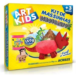 Kit-Massinha-Dinossauro-Vermelho-150G-Art-Kids---Acrilex