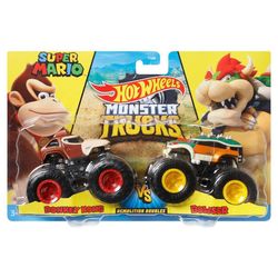 hot-wheels-pack-com-2-monster-trucks-donkey-kong-vs-bowser-fyj64-mattel